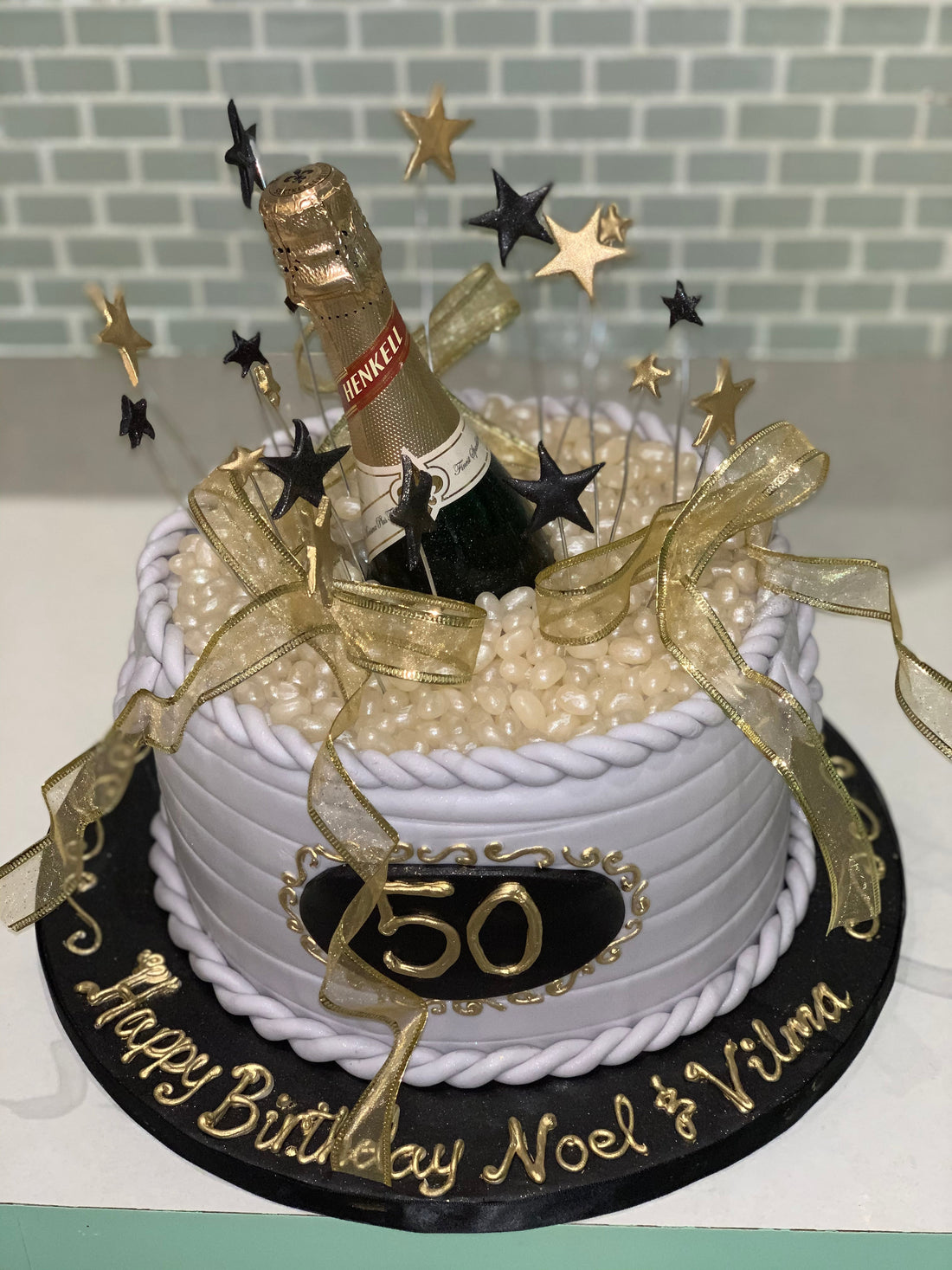 50th Birthday Bottle Cake