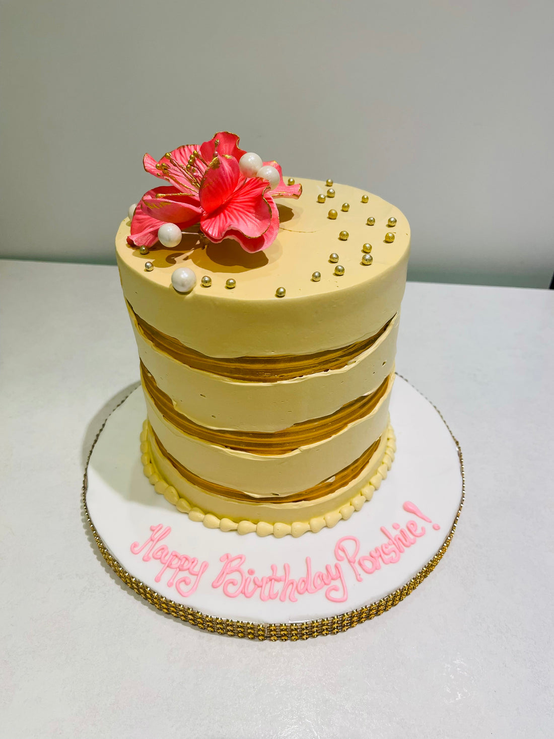 PORSHIE FLORAL BIRTHDAY CAKE