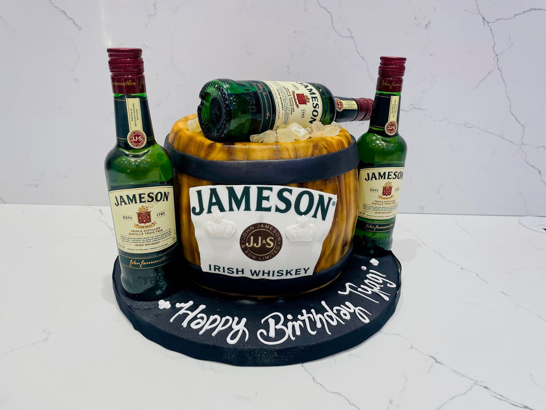 JAMESON BARREL BOTTLE CAKE