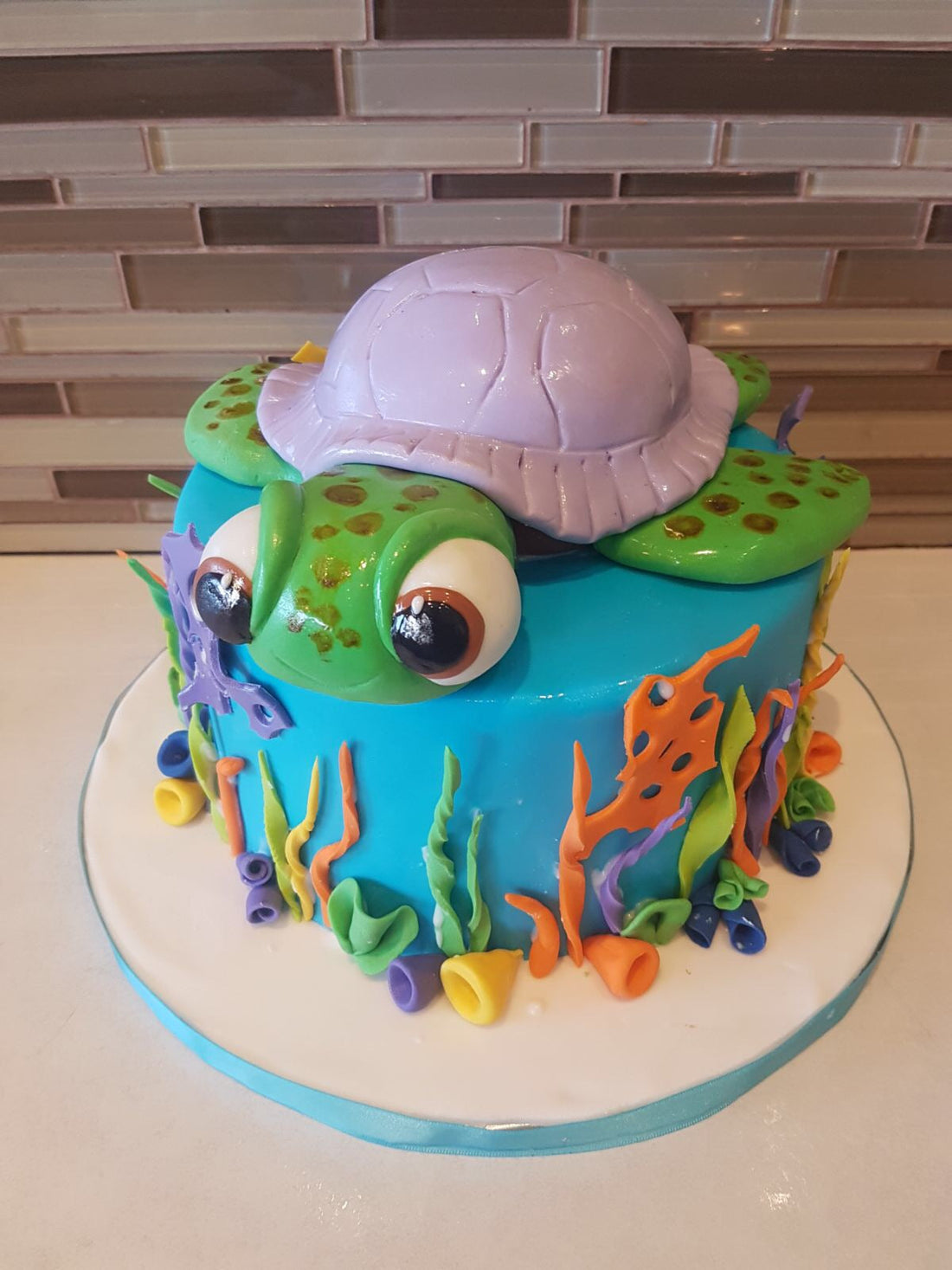 Turtle Fondant Cake