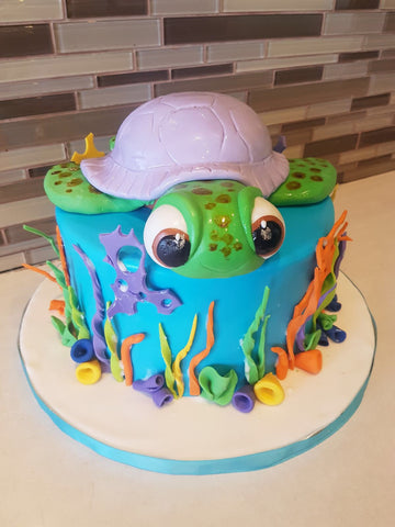 Turtle Fondant Cake