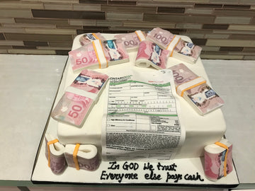 Dollar Fondant Cake