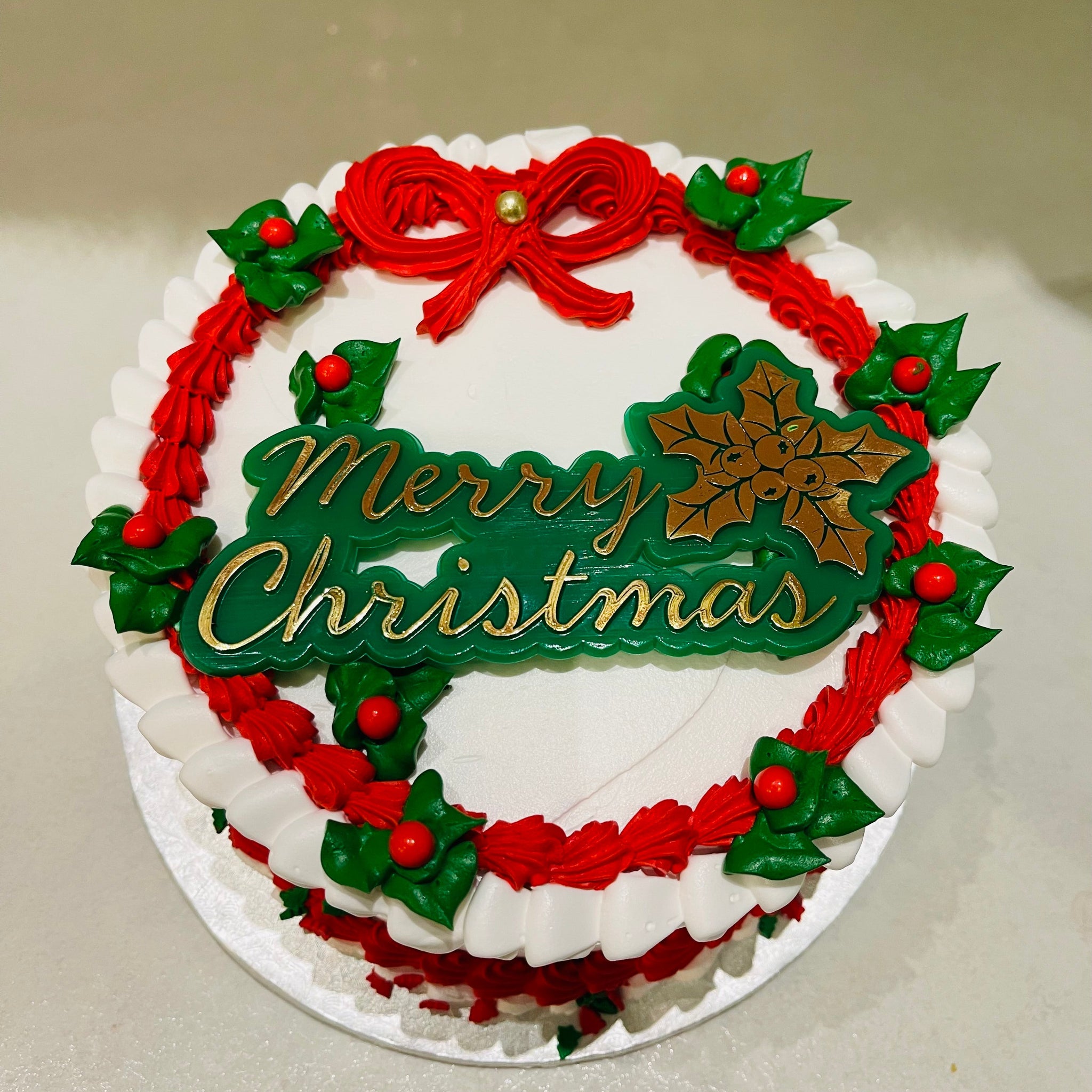 CHRISTMAS GREETINGS CAKE