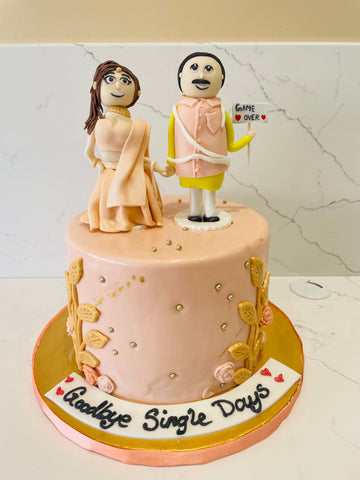 INDIAN COUPLE WEDDING CAKE