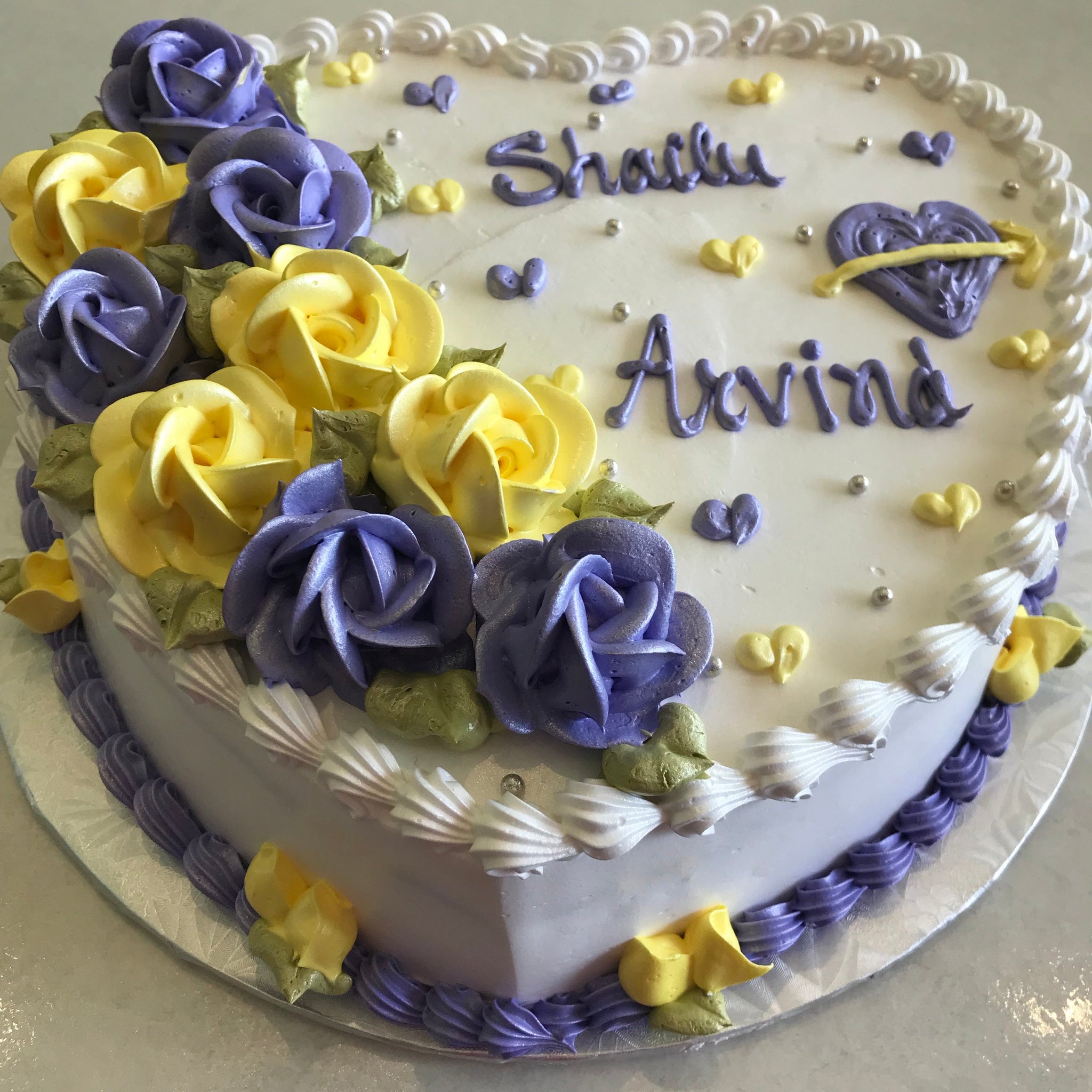 Anniversary Heart cake