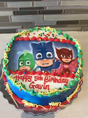 PJ Mask Photo Cake