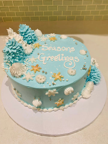 CHRISTMAS GREETINGS CAKE