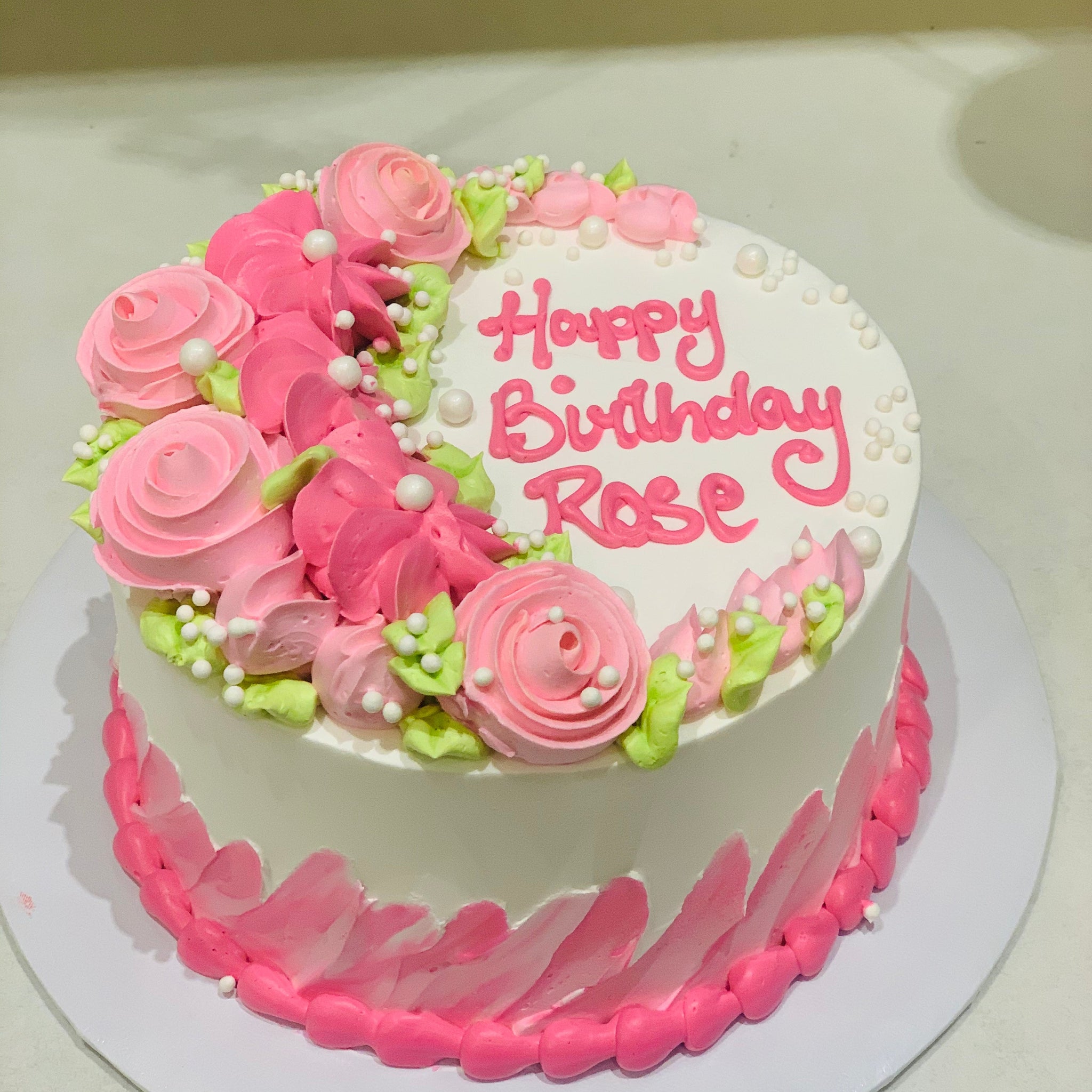 ROSE BIRTHDAY CAKE