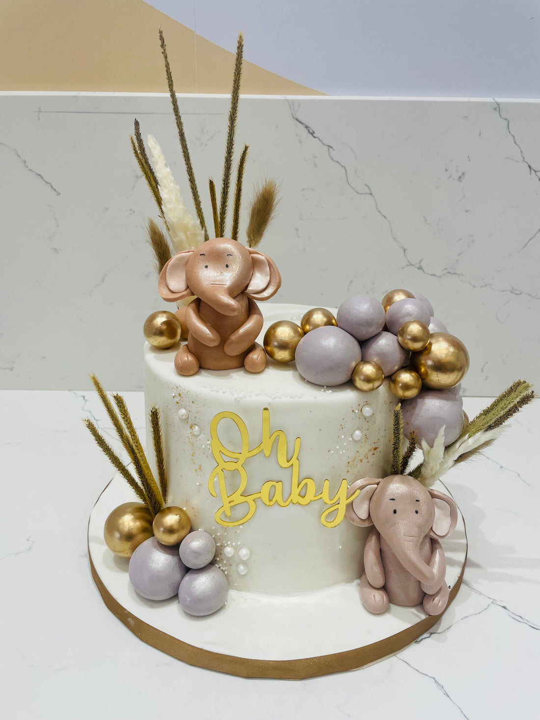 OH BABY ELEPHANT FONDANT CAKE