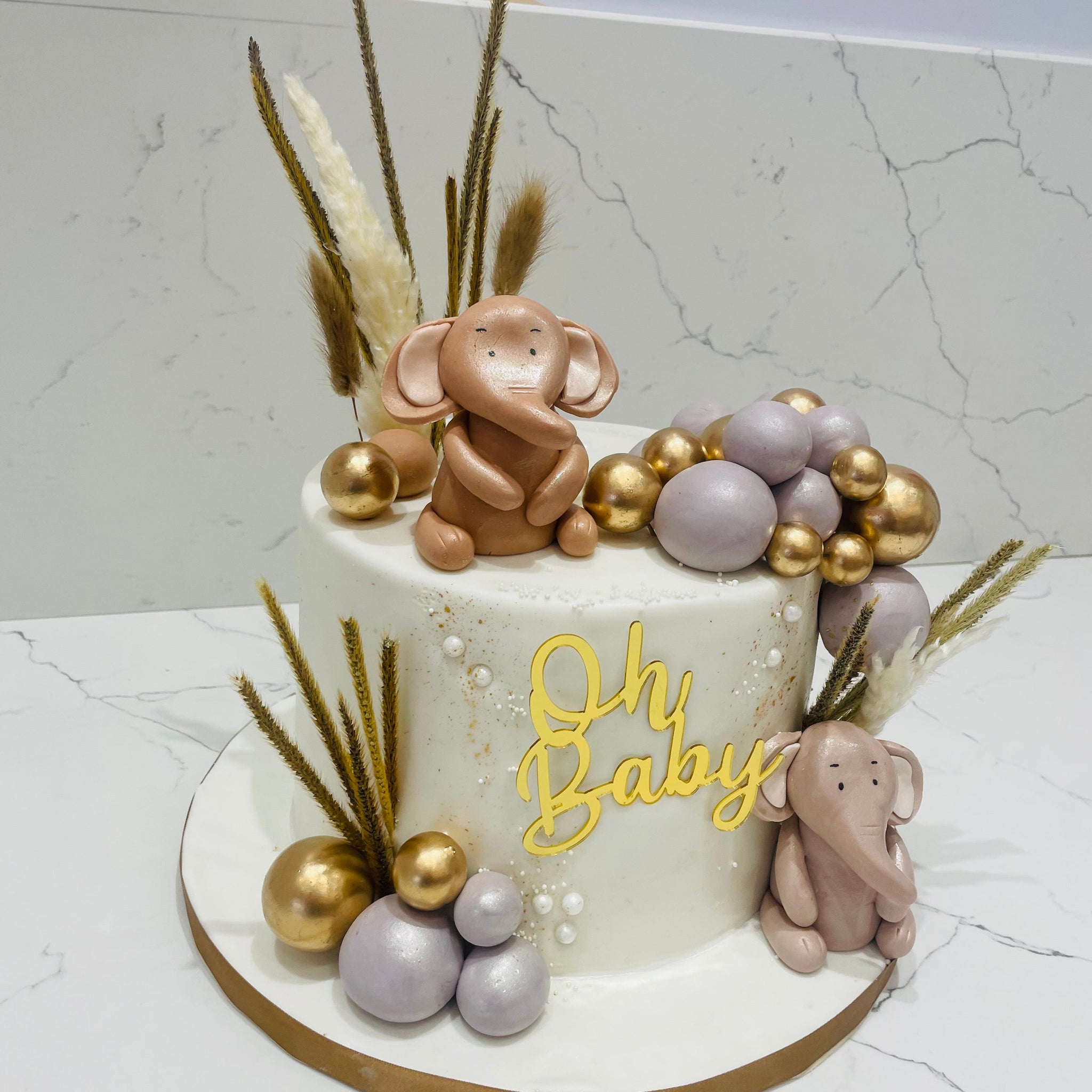 OH BABY ELEPHANT FONDANT CAKE