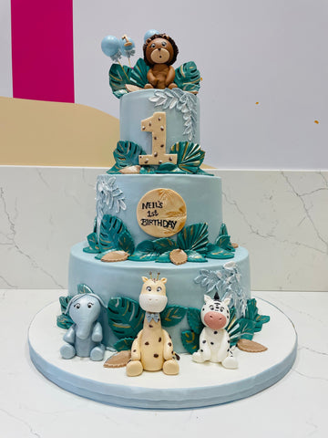 NEIL JUNGLE FONDANT CAKE