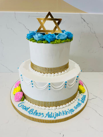 STAR OF DAVID CREAM CAKE