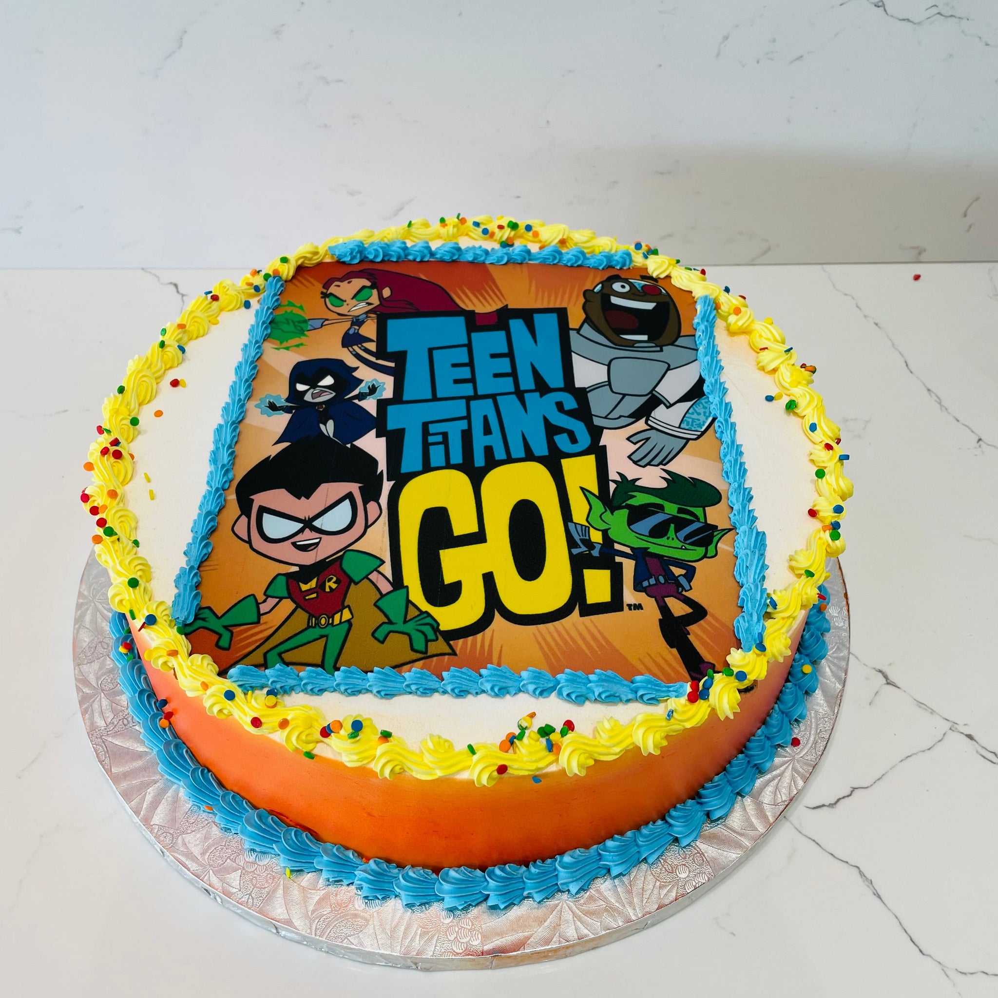 Teen Titans Photo Cake