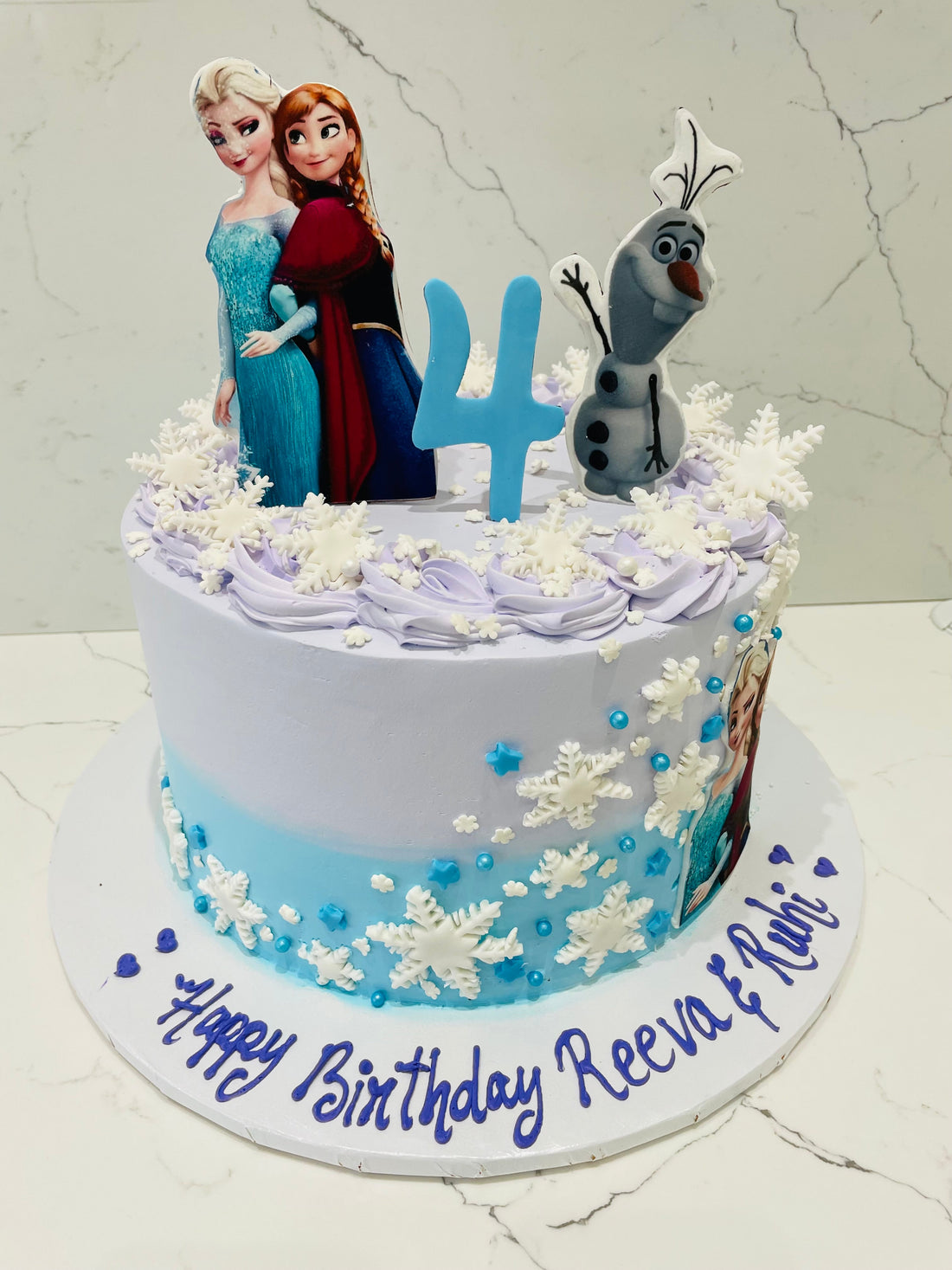 FROZEN N FAMILY CREAM CAKE