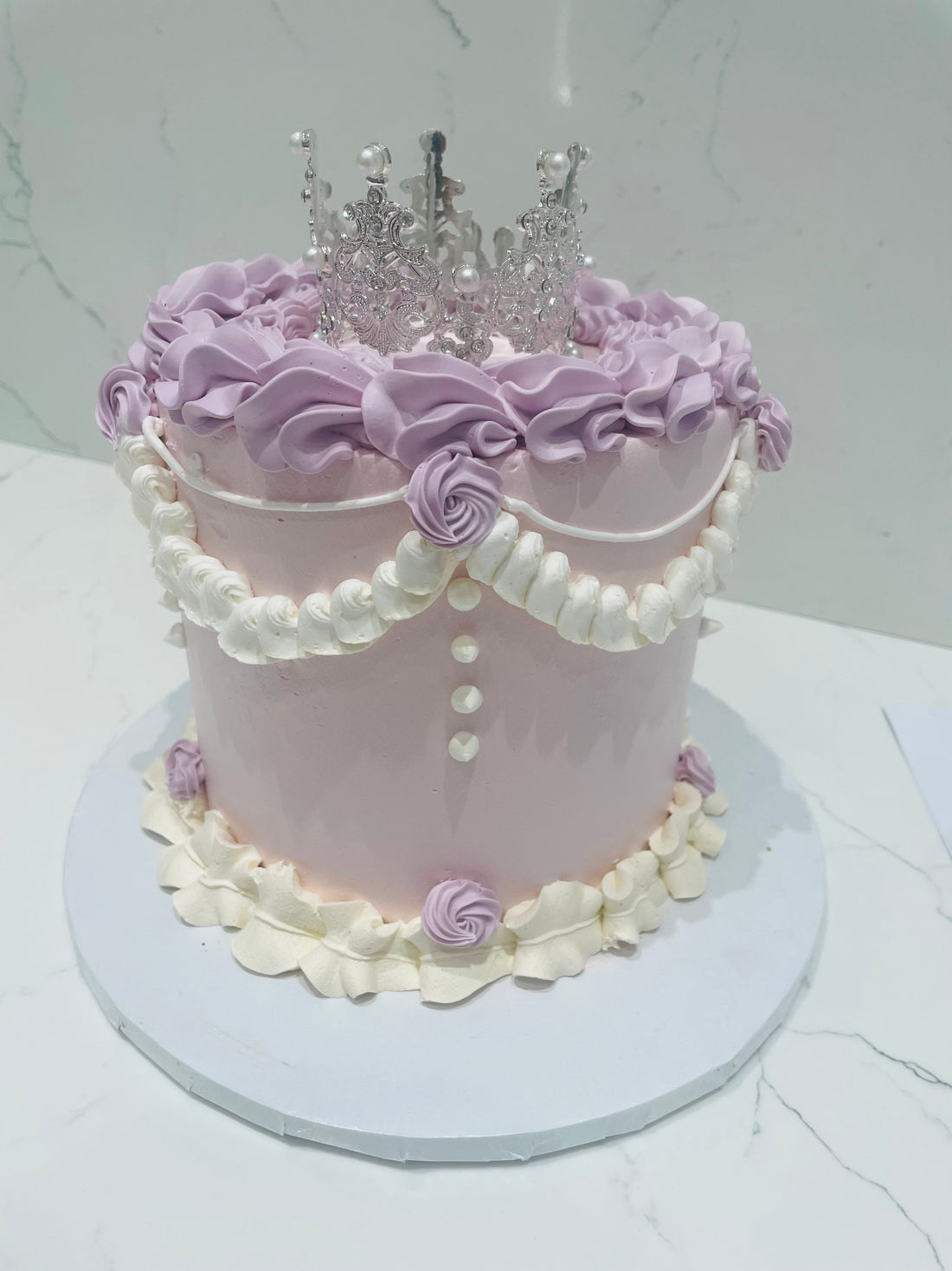 LAVENDER CROWN BIRTHDAY CAKE