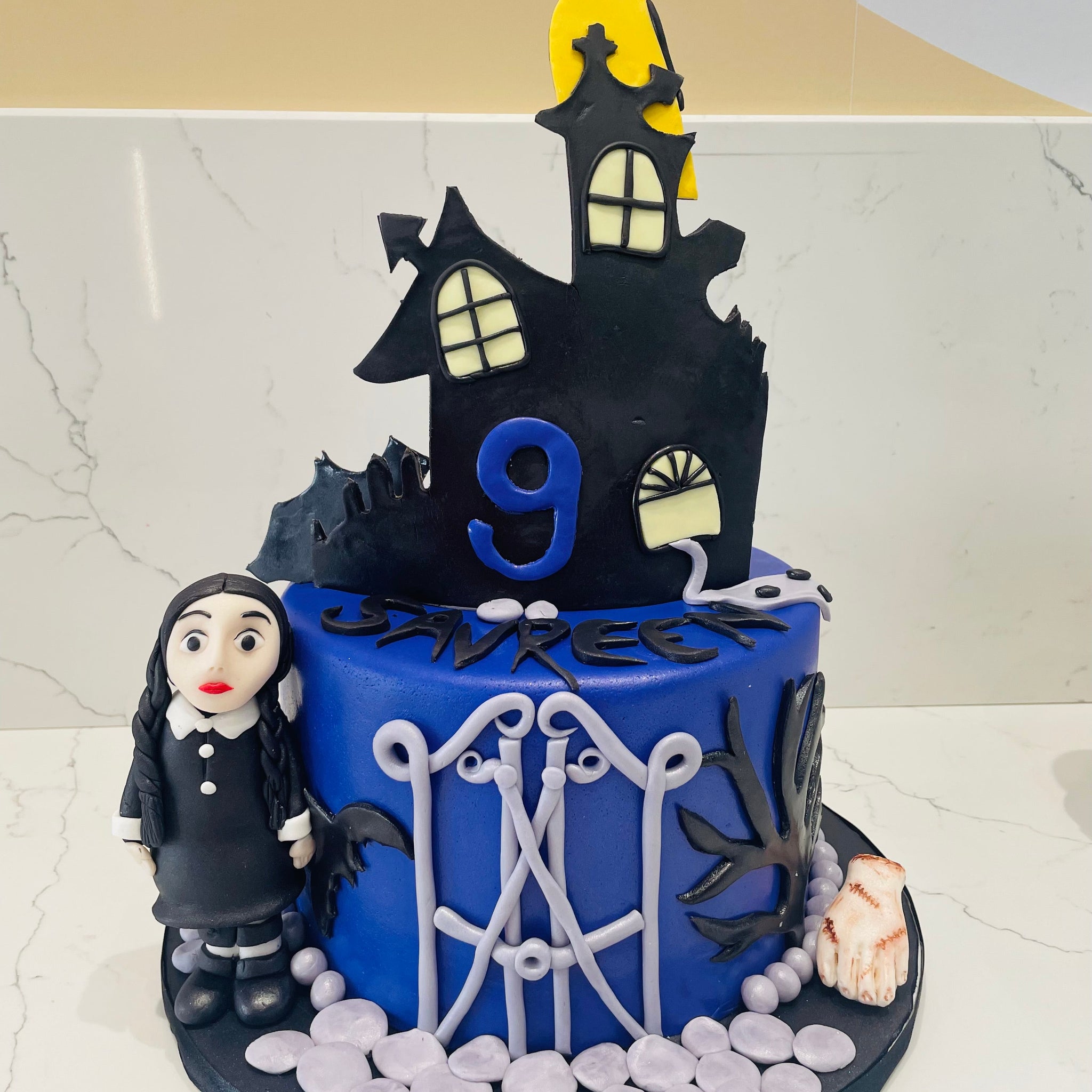 WEDNESDAY THEME FONDANT CAKE