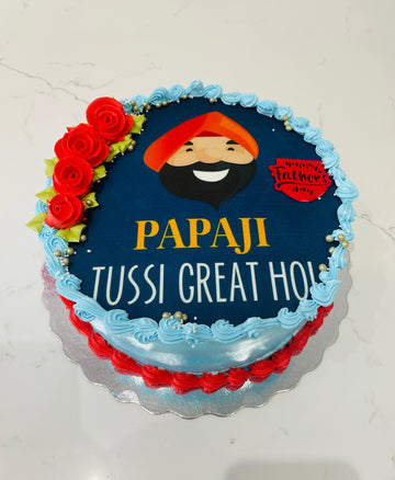 PAPAJI FATHERS DAY PHOTO CAKE