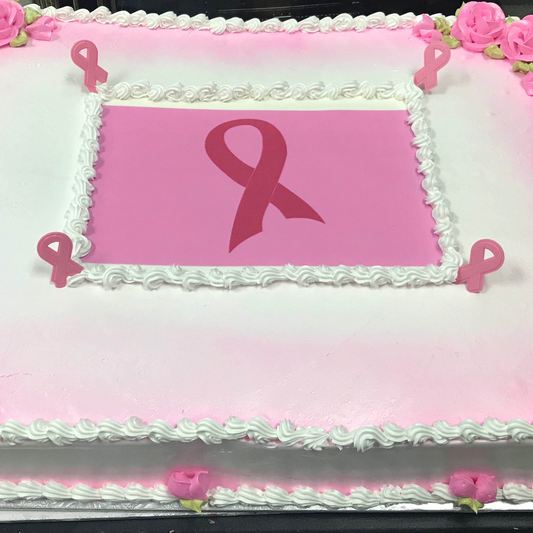 Breast Cancer Logo Cake