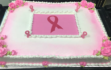 Breast Cancer Logo Cake