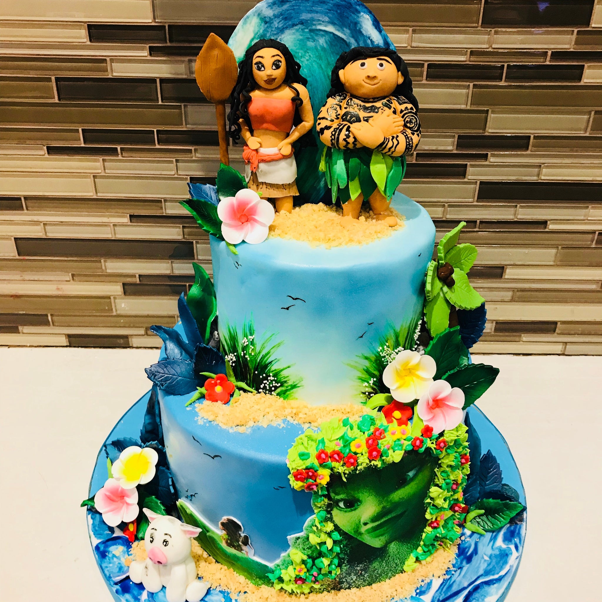 Moana Tiered cake