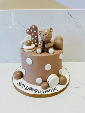 KHWAHISH TEDDY FONDANT CAKE