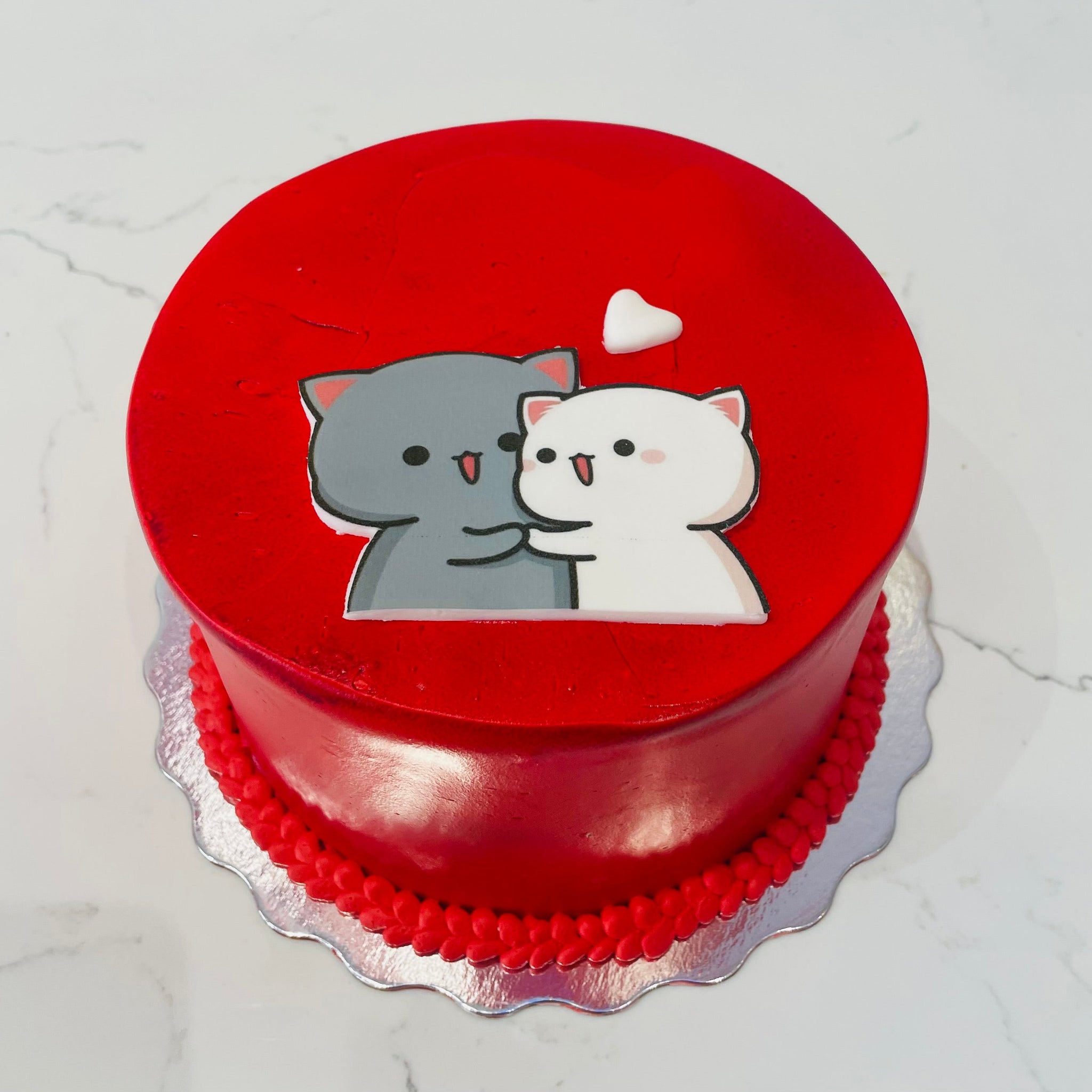 RED BEARS VALENTINE CAKE