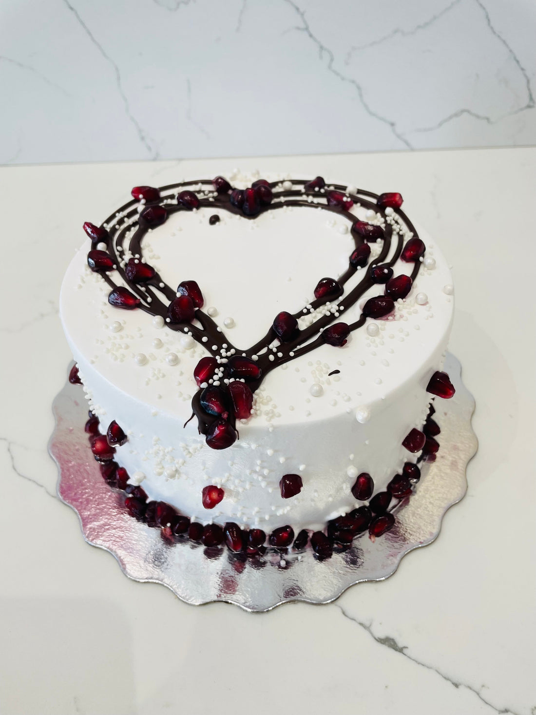 POMEGRANATE VALENTINE CAKE