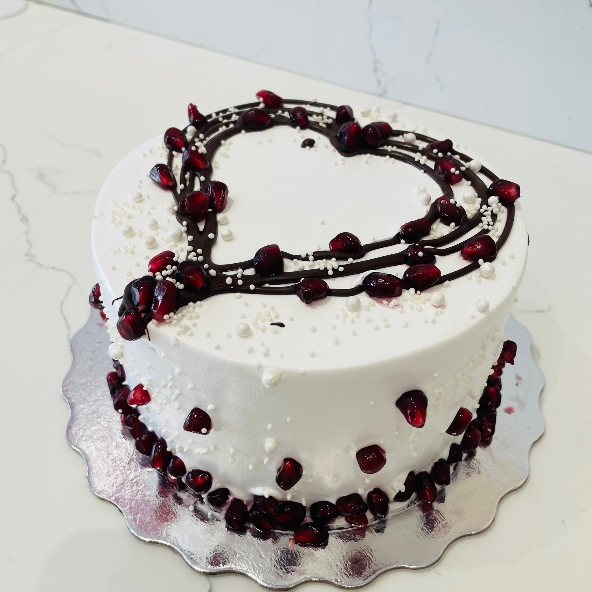 POMEGRANATE VALENTINE CAKE
