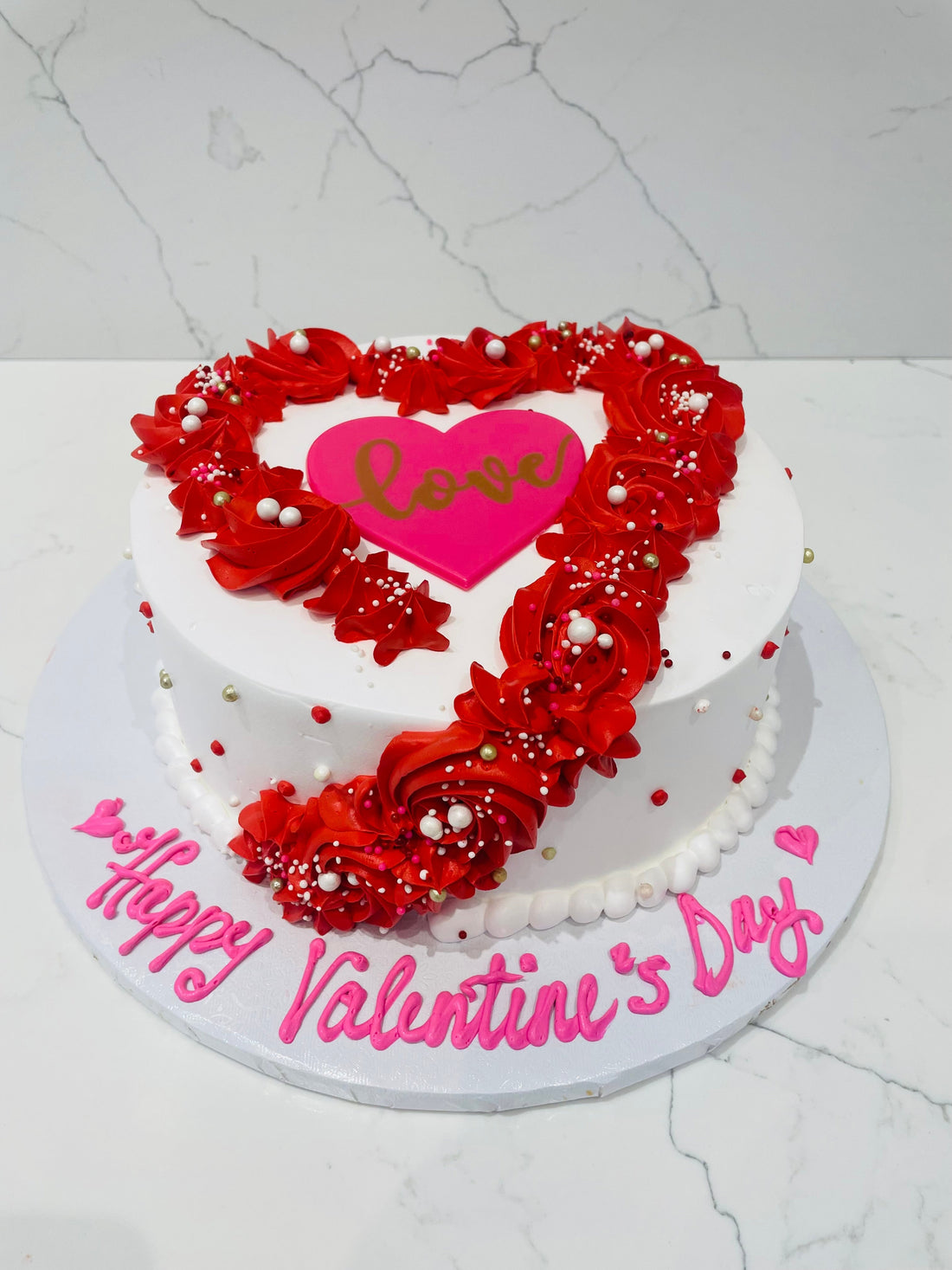 DAVID LOVE VALENTINE CAKE