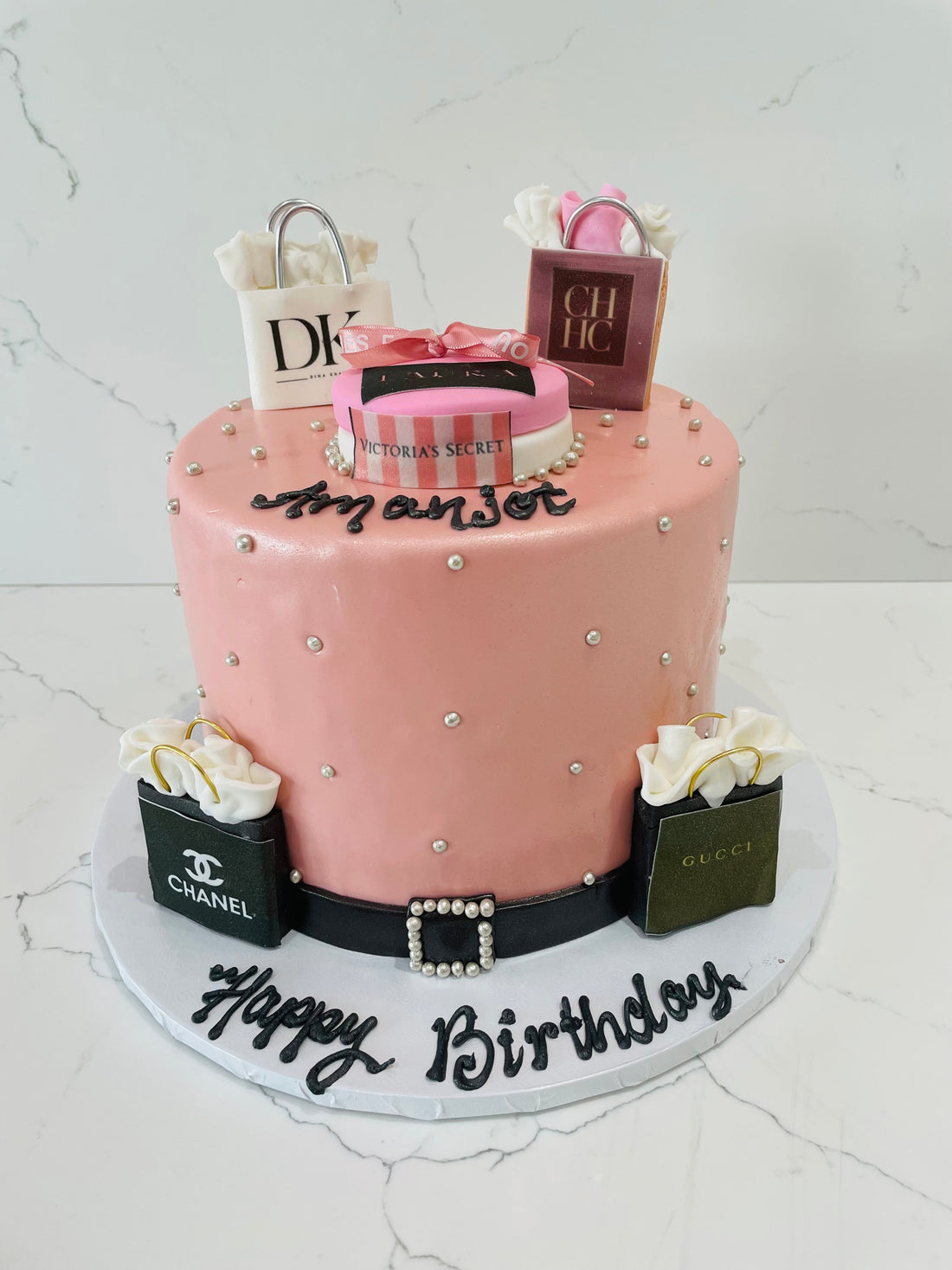 SHOPPING FREAK FONDANT CAKE