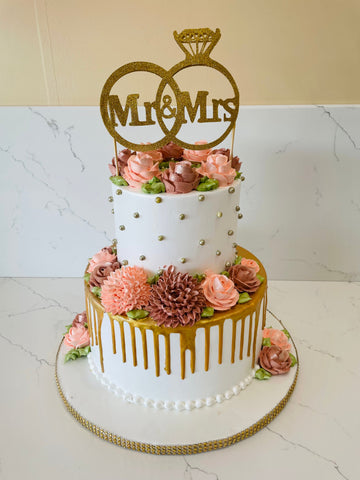 MR. & MRS. WEDDING CAKE