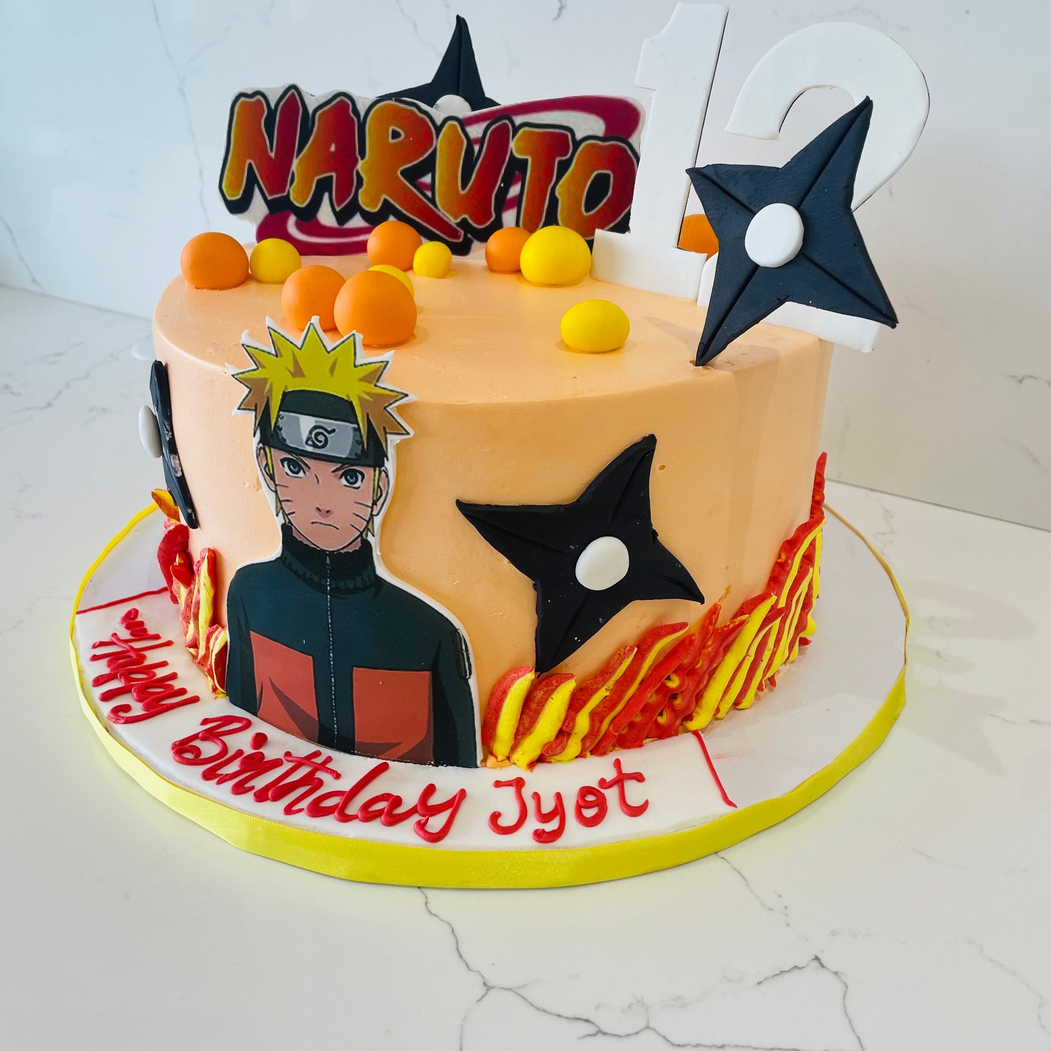 NARUTO CREAM BIRTHDAY CAKE