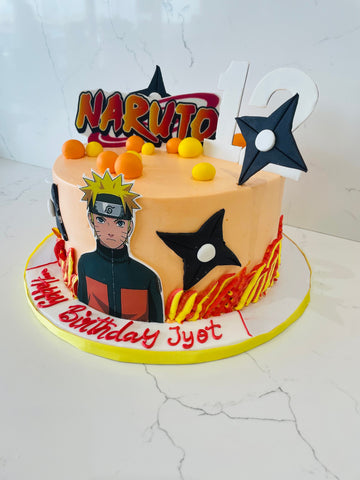 NARUTO CREAM BIRTHDAY CAKE