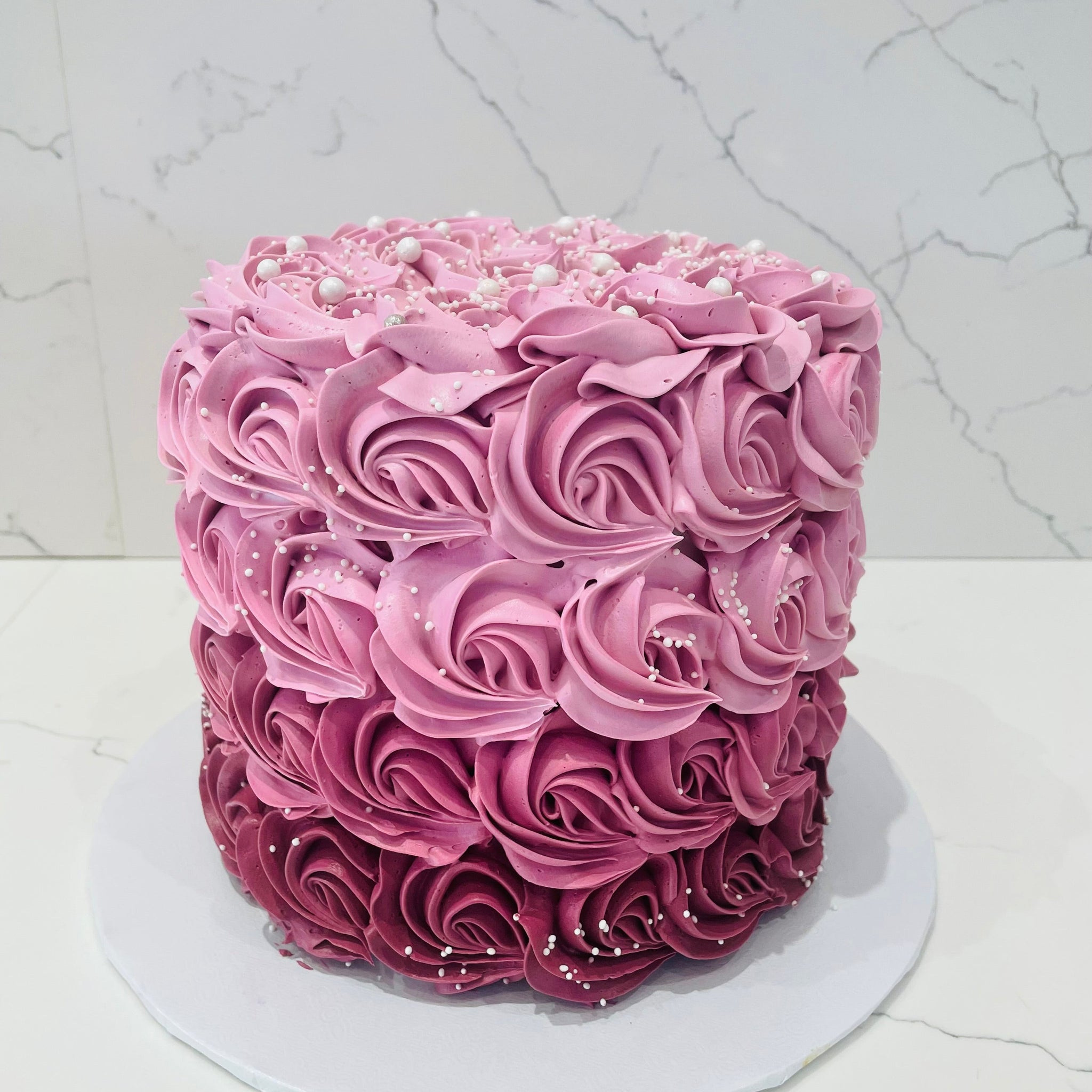 JAZZ ROSETTE SMASH CAKE
