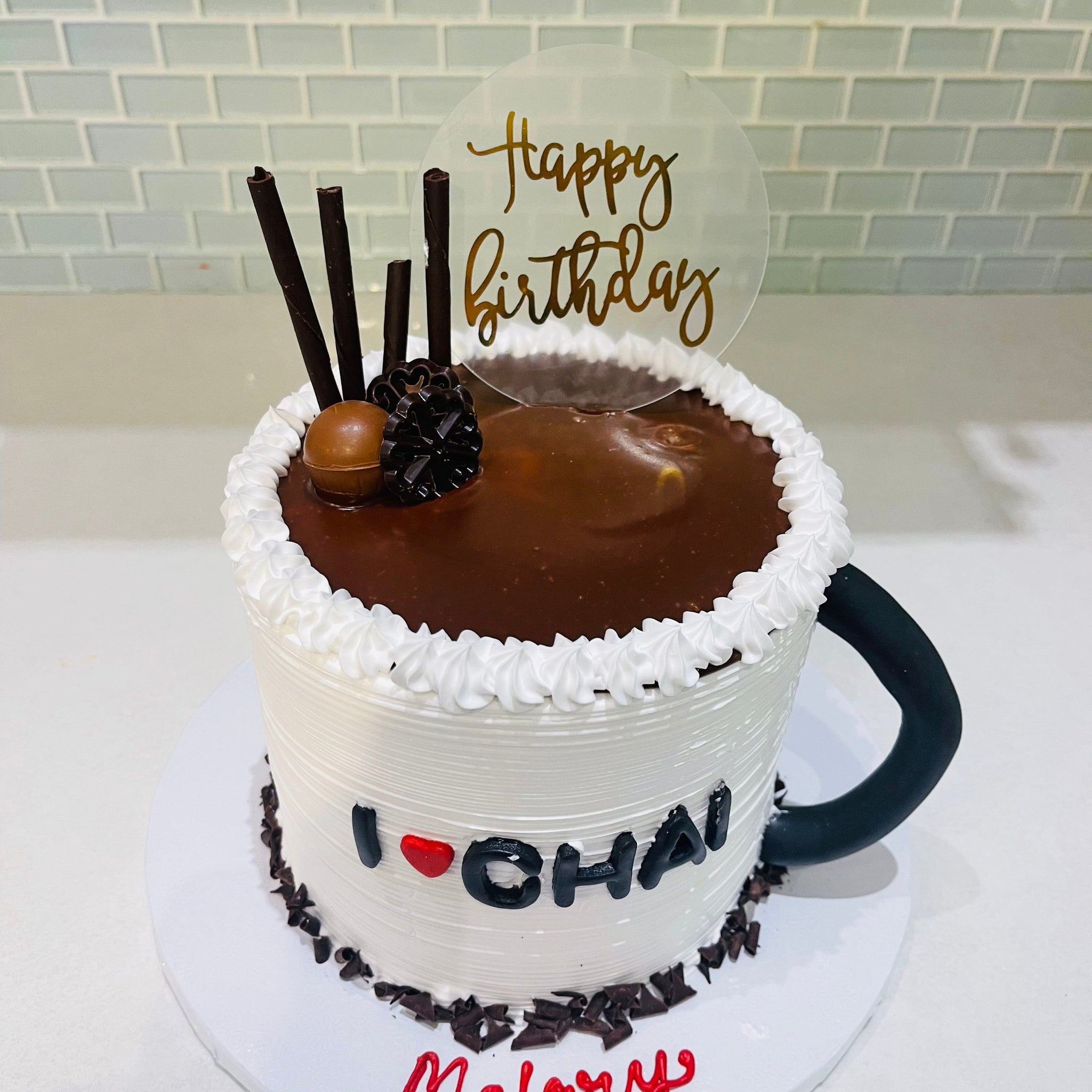 TEA CUP CREAM MOLDED CAKE