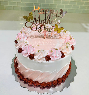 PINK & PEACH  MOTHER'S DAY CAKE