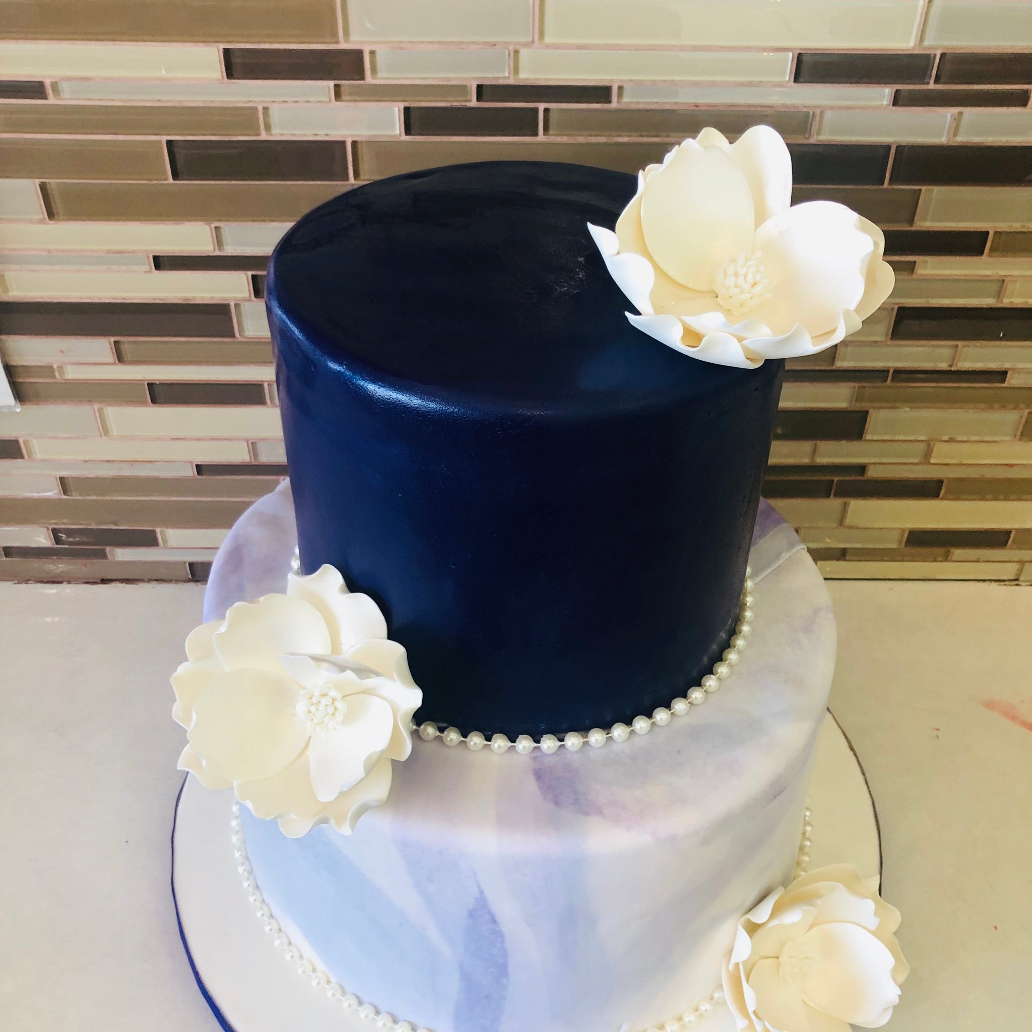 Magnolia Wedding Cake