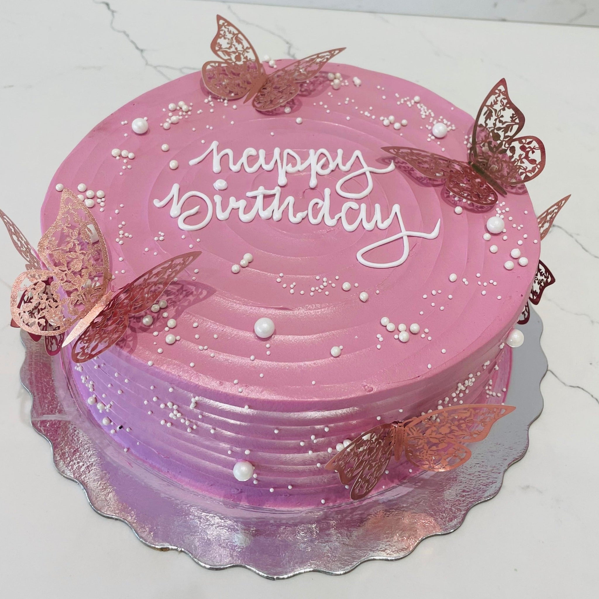 NAVYA BUTTERFLY BIRTHDAY CAKE
