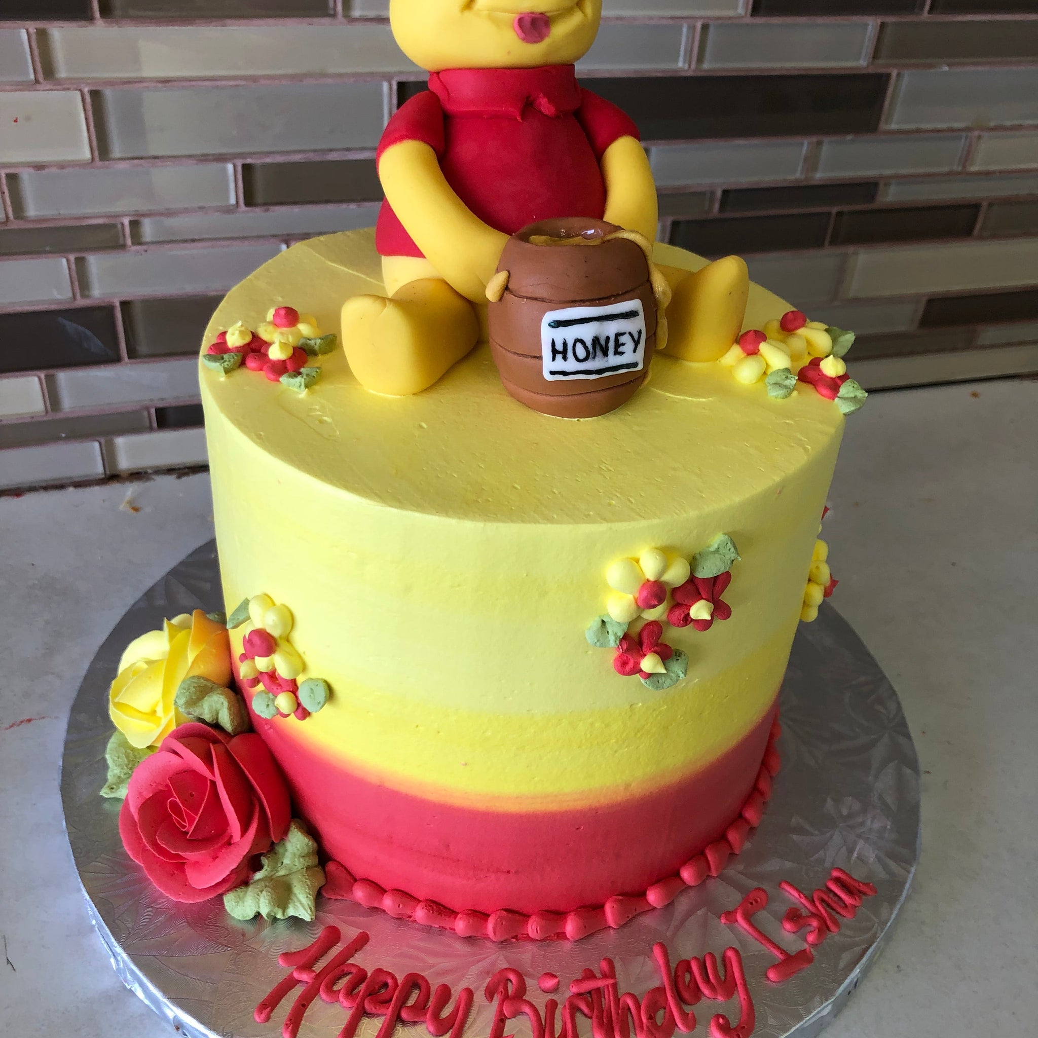 Winnie the Pooh Birthday Cake