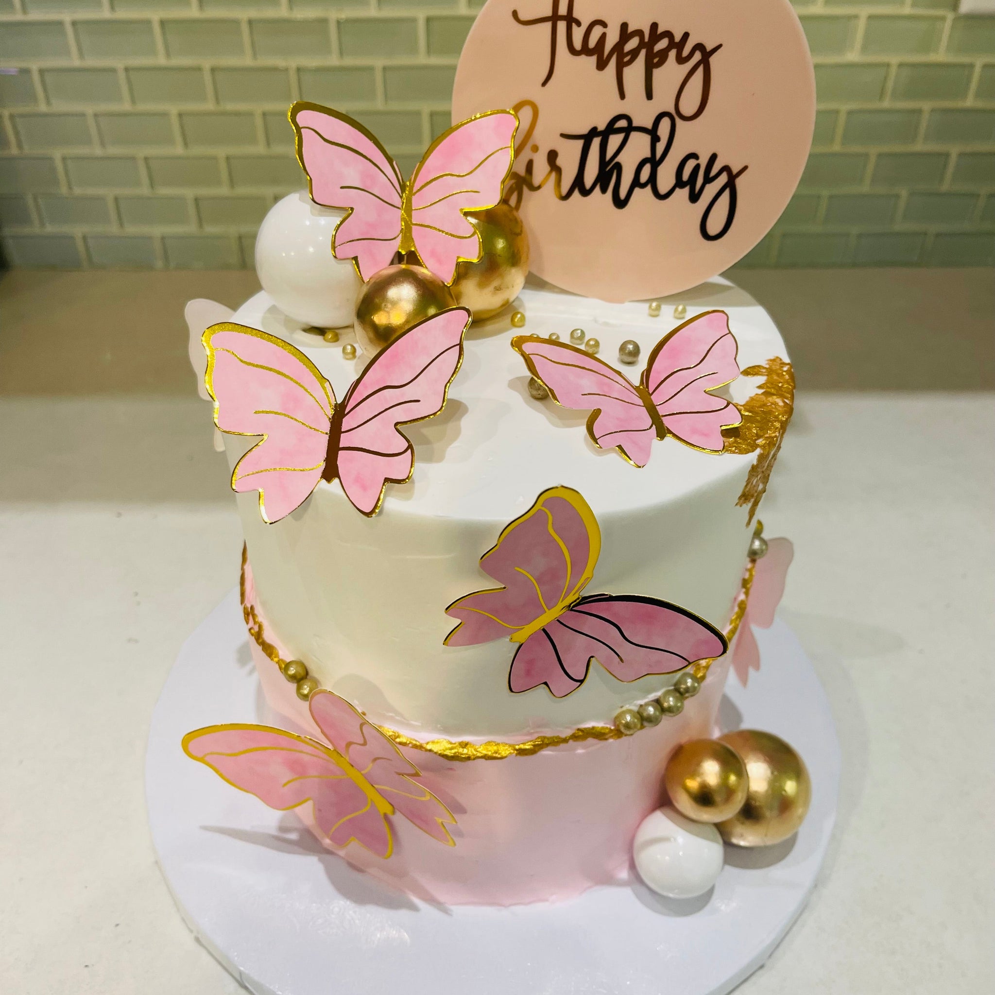 ADITI PINK BUTTERFLY CAKE