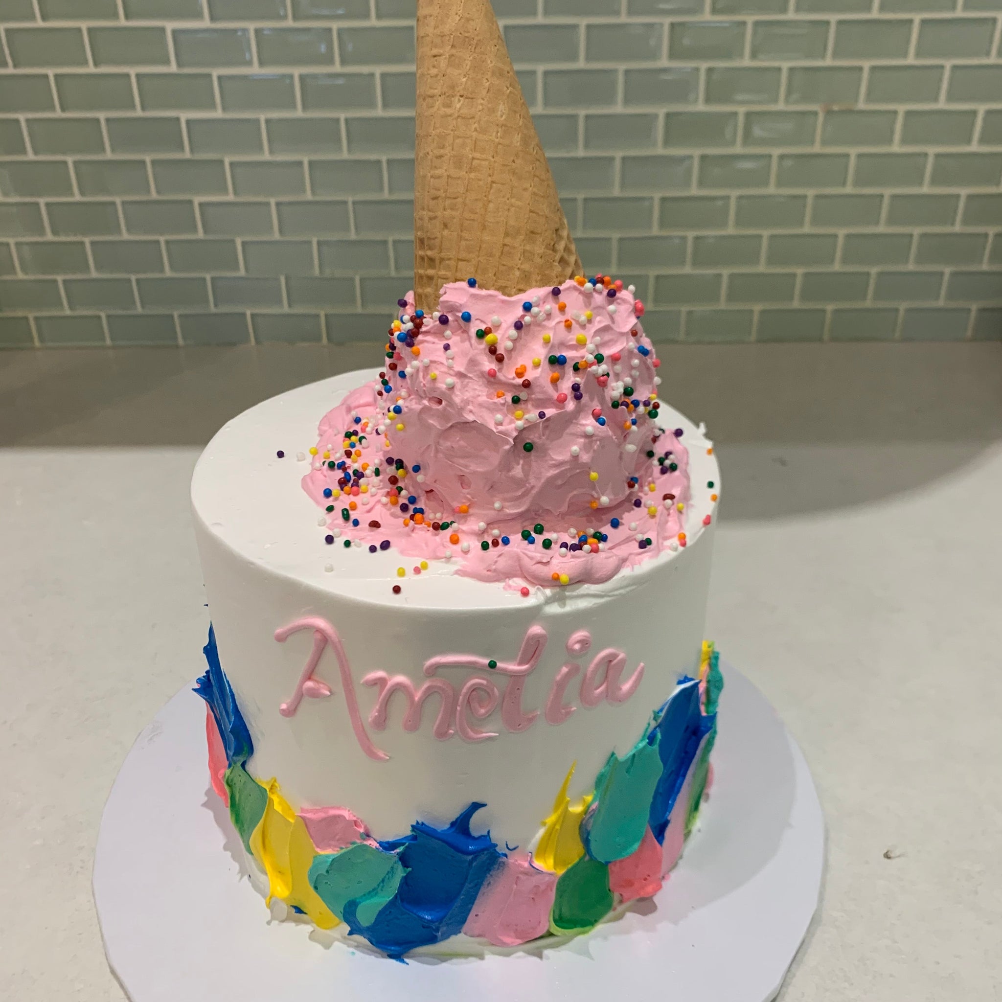 AMELIA ICE-CREAM CONE CAKE