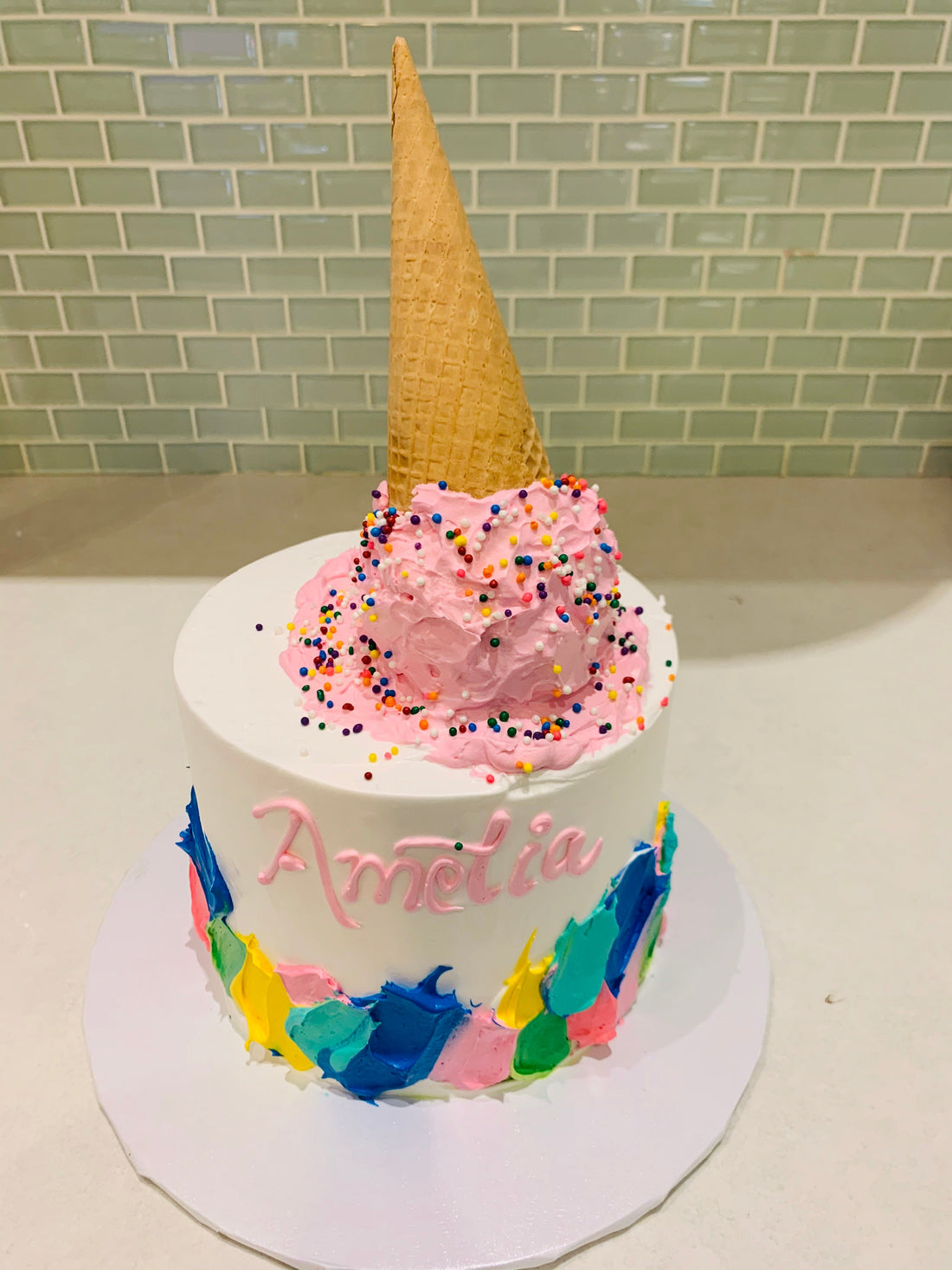 AMELIA ICE-CREAM CONE CAKE