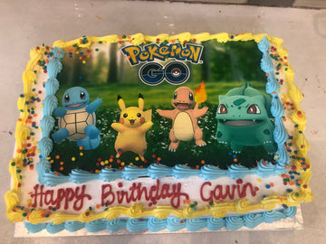 Pokemon photo cake