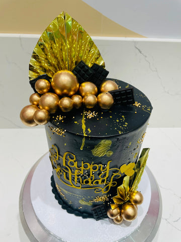 SHEAN BLACK & GOLD CAKE