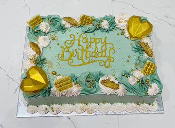 JAYDEN SAGE GREEN BIRTHDAY CAKE