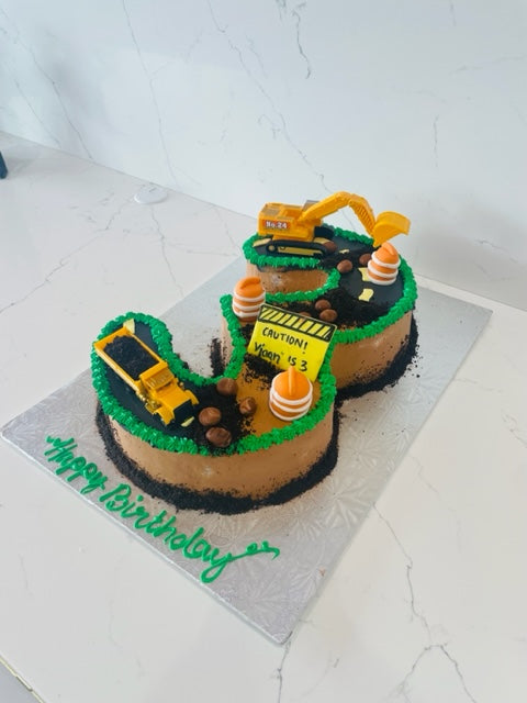 Viaan Construction Theme Cake