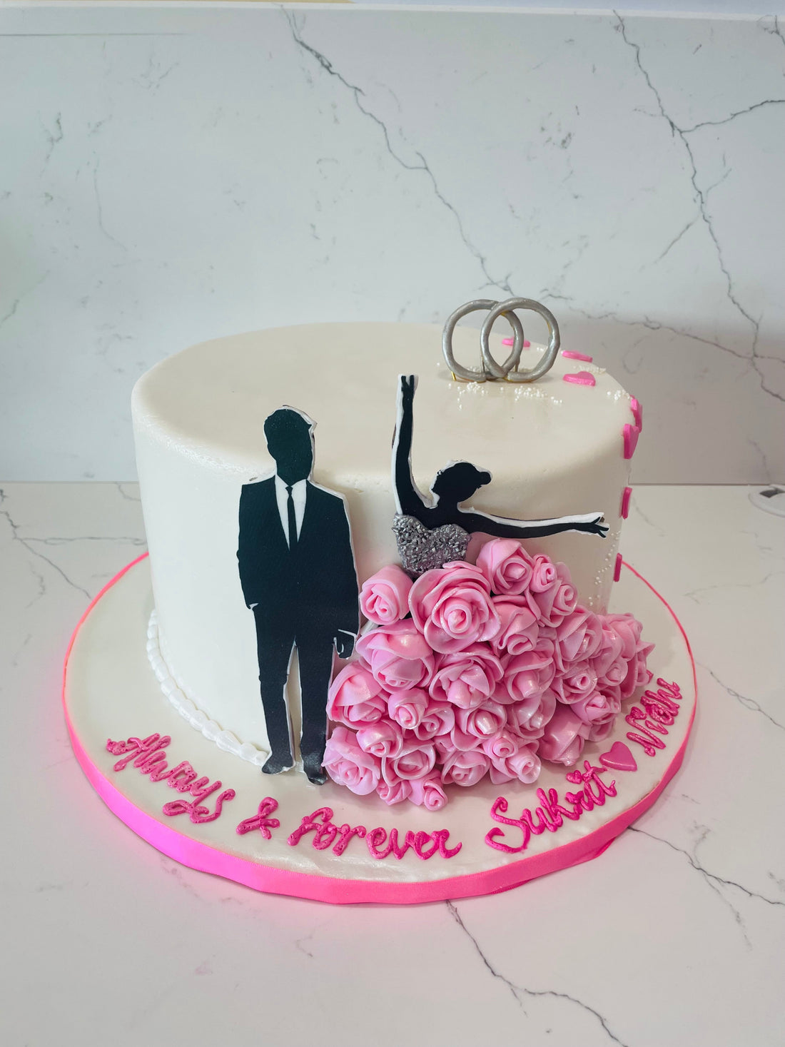 CHARLIE ENGAGEMENT CAKE