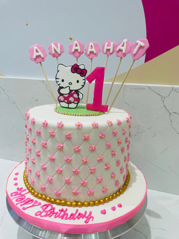 Anaahat Kitty Fondant Cake