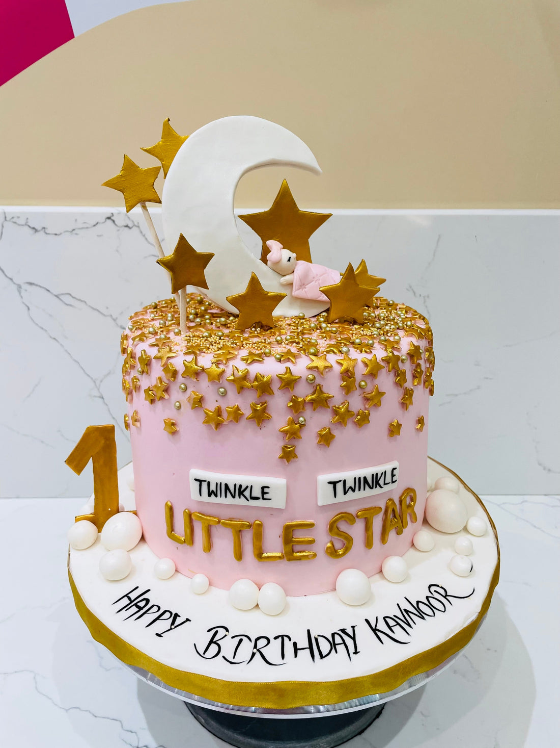 KAVNOOR STAR & MOON BIRTHDAY CAKE