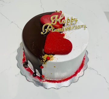 HENRY RED HEART ANNIVERSARY CAKE